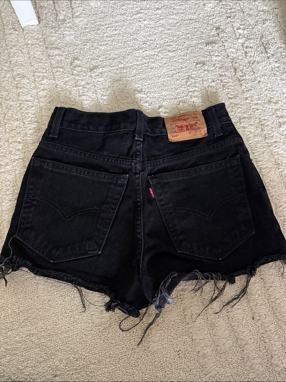 Levi's Black 550 relaxed fit student